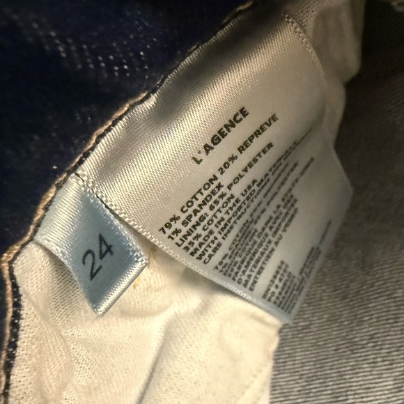 L’Agence | NWT! NEW Margot High-Rise Skinny Blue Women's Jeans Size 24 - Picture 8 of 8